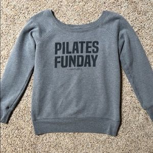 Funday sweat shirt. Size small. Club Pilates